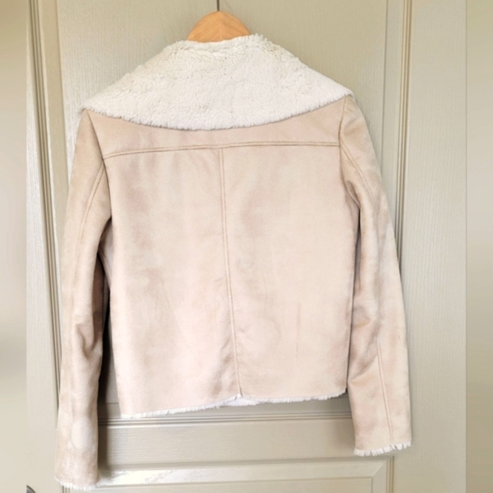 Faux Fur Lined Suede Aviator Jacket by FOREVER 21 - Picture 2 of 15